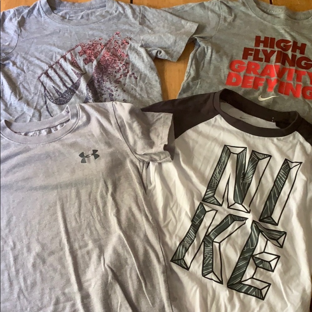 Boys lot of assorted shirts size 6 and 7 Nike